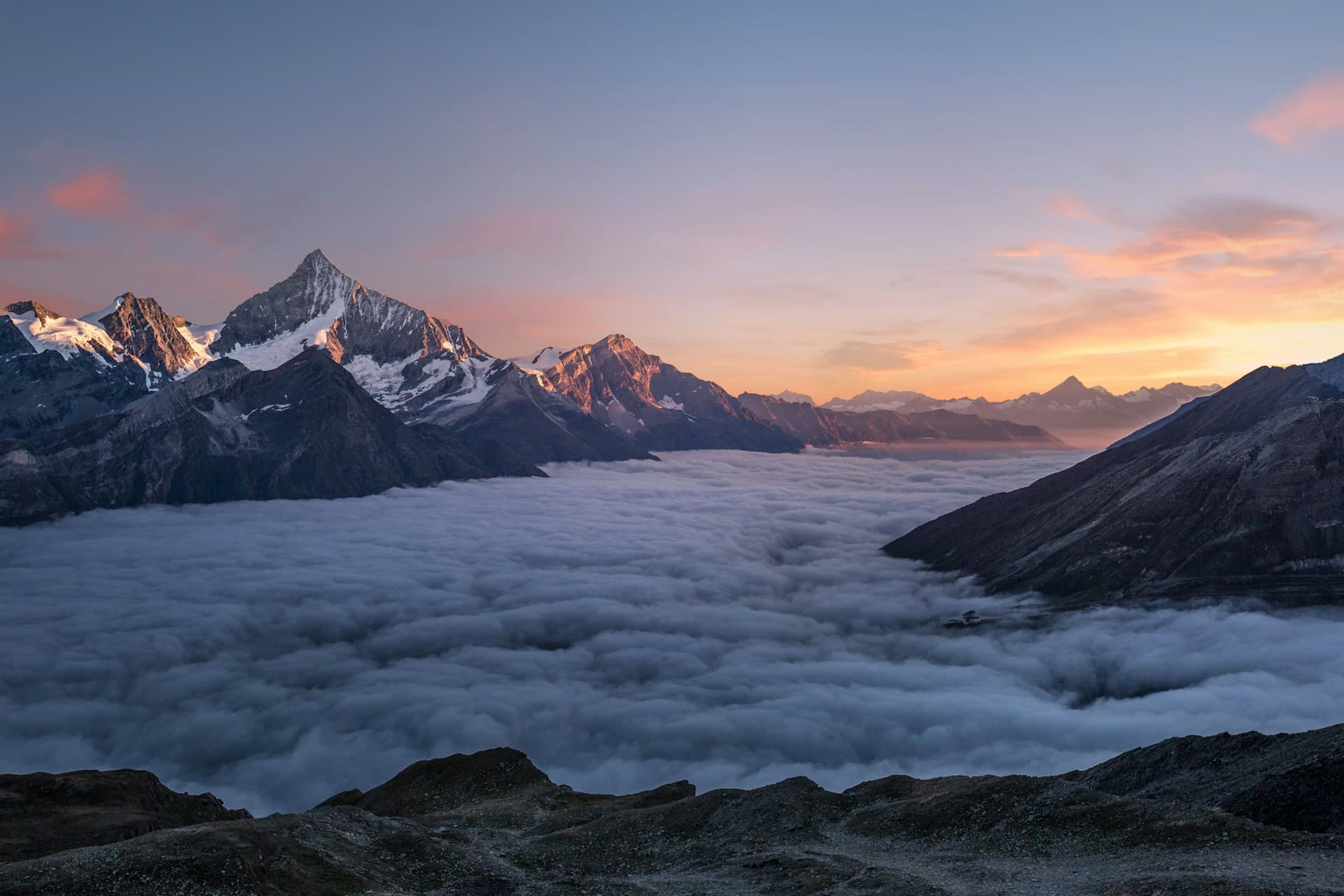 Himalayan mountain peaks above the clouds - self-drive road trips from Chandigarh